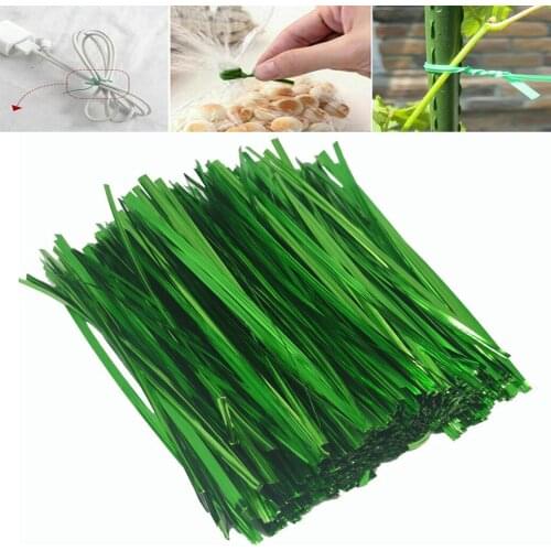 800pcs Green Gardening Vine Climbing Plants Cable Tie Lines Plant Brackets Parts Bonsai Flower Cucumber Grape Rattan Supports