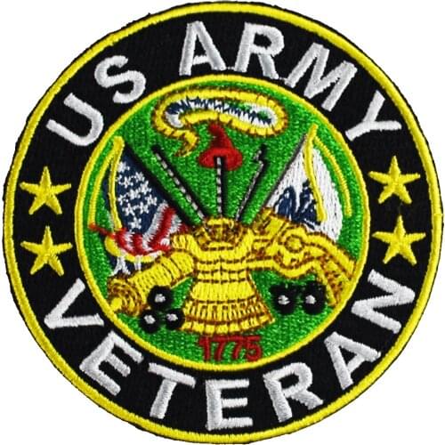 US Army Military Accessories Iron on Embroidered Patch Applique for Garment Clothing Jacket DIY Biker Rider Customized