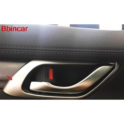 Bbincar Car Auto Accessories Interior ABS Door Inner Door Handle Bowl 4PCS For 4doors For Mazda CX-5 CX5 2017 2018