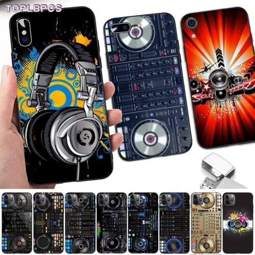 TOPLBPCS ddj dj music Retro Bling Cute Phone Case for iPhone 8 7 6 6S Plus X 5S SE 2020 XR 11 12 pro XS MAX