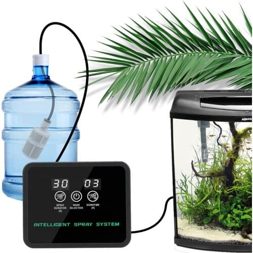 Electronic Timer Spray Irrigation System Kit Garden Plant Sprayer Automatic Watering System For Garden Aquarium Touch Screen
