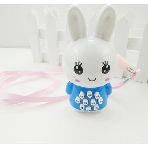 Mini Rabbit Story Machine Baby Infant Early Childhood Learning S Emitting Strange New Toy Educational Battery Operated Plastic
