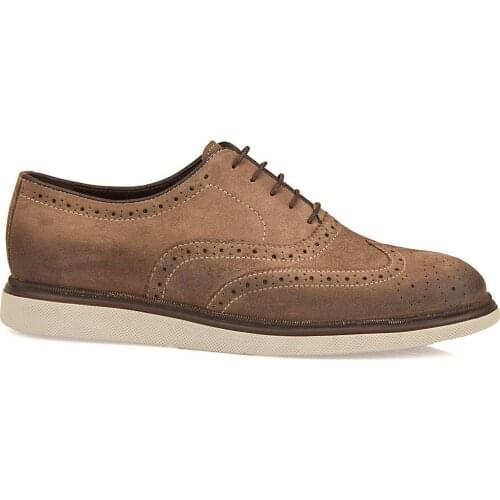 Zia Genuine Leather Sand Male Shoes