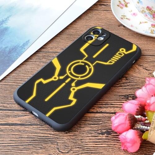 For iPhone Tron Ispired Design Clu Print Soft Matt Apple iPhone Case