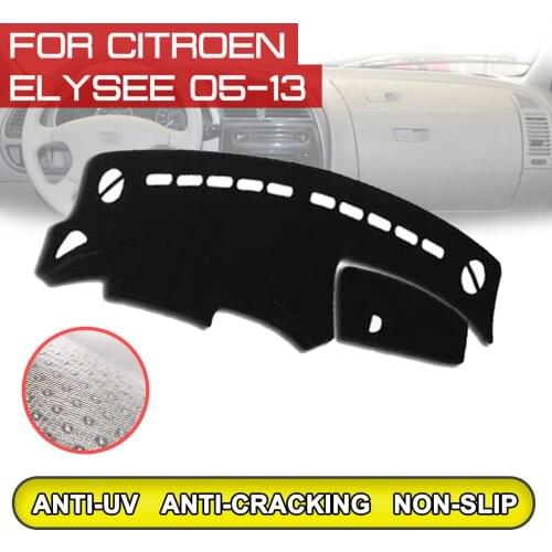 For Citroen C-Elysee 2005 2006 2007 2008 2009-2013 Car Dashboard Mat Anti-dirty Non-slip Dash Cover Mat UV Protection Shade