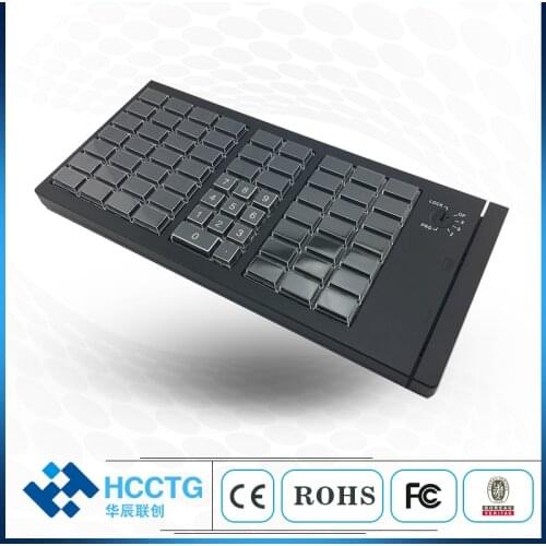 USB programming keyboard POS Programmable Mechanical Keyboard & MSR KB66U
