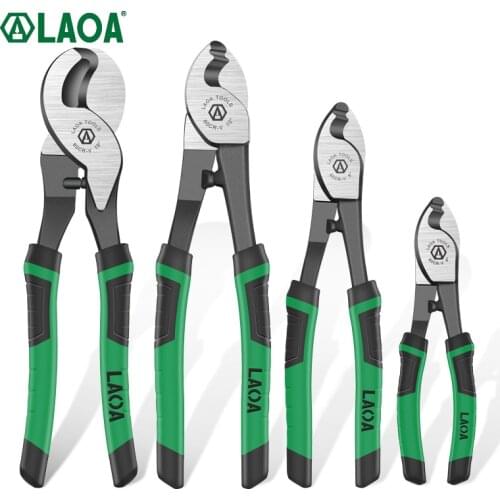 LAOA Cable Cutters CR-V Crimping Pliers Bolt Cutting Electrical Wire Stripper Combination Multifunction Hand Tools Anti-Slip