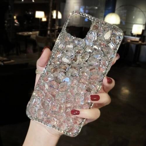 Luxury Bling Diamond Gold Foil Case Cover For Samsung Galaxy M51 M31S A12/32/42/52/72/22/82 A02S A02 M02 Clear Crystal Funda