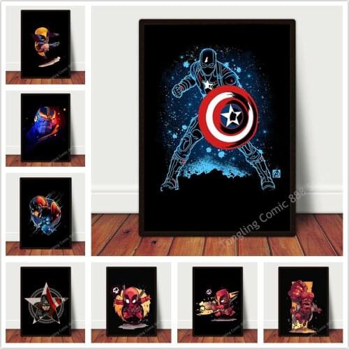 Marvel Series Avengers Canvas Painting Superhero Posters Wall Art HD Print Living Bedroom dorm Home Module Decor BOYS GIFTS