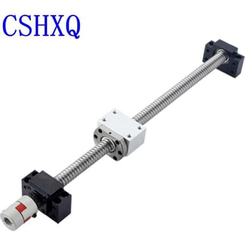 Ball Screw SFU1204 Rolled Ball Screw C7 with End Machined + BKBF10+1204 Ball Nut + Ball Nut Housing + Supporter for CNC Router