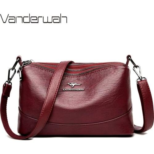 New Ladies Small Crossbody Bag High Quality Soft Leather Handbags Luxury Designer Famous Brand Shoulder Bags for Women 2020 Sac