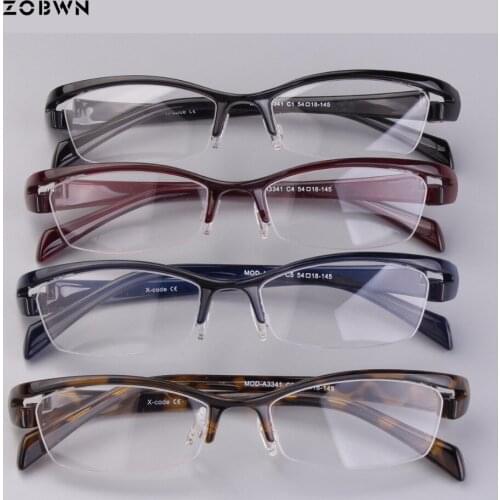 Super Light eyeglasses girls Mix wholesale 5 colors half rim women business glasses Silicone stipule butterfly shape 54-18-140