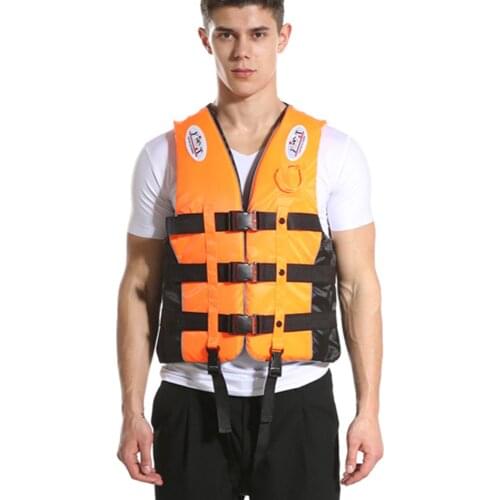Universal Outdoor drifting Swimming Boating Skiing Driving Vest Survival Suit Polyester Life Jacket for Adult Children