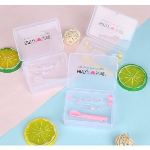 2pcs/Set Eye Care Contact Contact Lenses Inserter Remover Silicone Soft Tip Tweezer Stick Case Set Lenses Wearing Tools