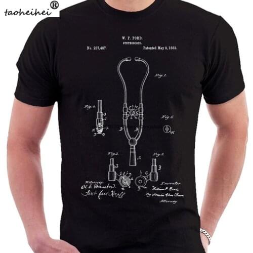 Stethoscope 1882 Patent Print T Shirt Patent Prints Patent Art T Shirt Vintage Blueprint Art
