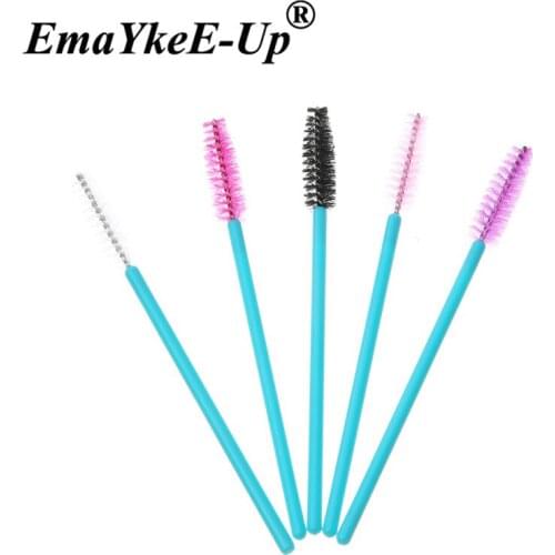200pcs Eyelash Extension Disposable Eyebrow Brush Mascara Wand Applicator Spoolers Eye Lashes Cosmetic Brushes Set Makeup Tools