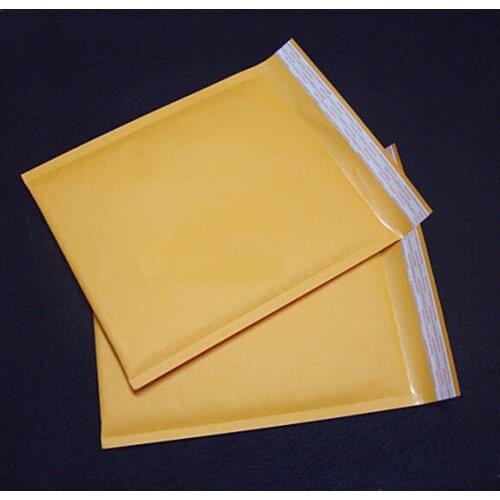 200X250mm Kraft Paper Bubble Envelopes Bags Yellow Bubble Mailers Padded Shipping Envelope With Bubble Mailing Bag 1 Pcs