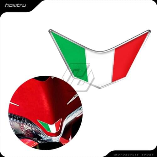 3D Resin Motorcycle Front Fairing Decals Italy Sticker Case for Ducati 959 969 1199 1299 PANIGALE V4 S R SUPERSPORT