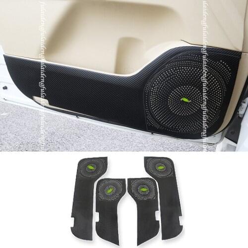 4pcs For Toyota Land Cruiser 2008-2020 leather Door Anti Kick Pad Protective Trim cover Car Accessories