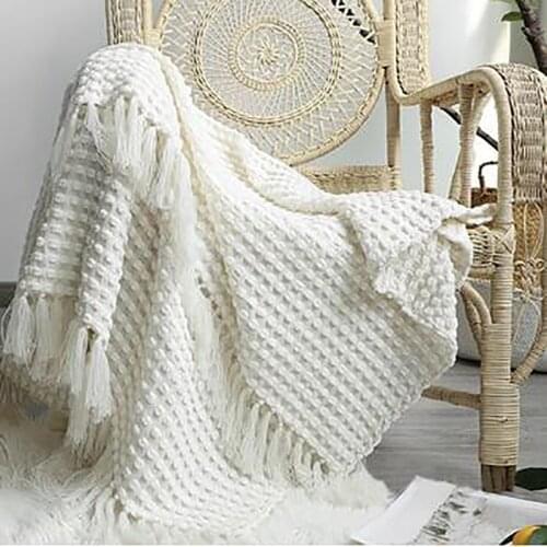 Snow White Knitted Blanket Chenille Blanket Leisure Shawl Blanket Sofa Blanket Bed End Blanket German Shepherd Sloth