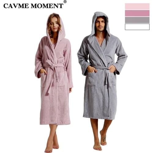 Женские халаты с капюшоном CAVME MOMENT China At AliExpress