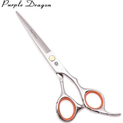 Purple Dragon 5.5" Japanese Steel 1009# Barber Scissors Cutting Scissors Thinning Shears Beauty Tools Professional Hair Scissors