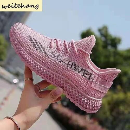 Women Casual Shoes Fashion Breathable Walking Mesh Flat Shoes Woman Sneakers Comfortable Female Vulcanized Shoes 499