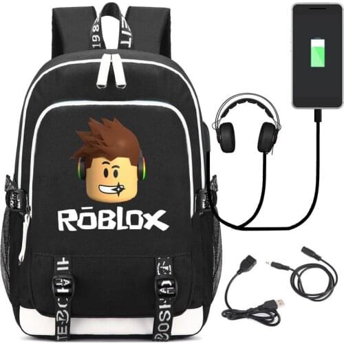 Roblox backpacks for school multifunction USB charging for Kids Boys Children teenagers Men School Bags travel Laptop mochilas