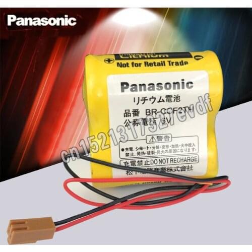 Panasonic Original Brand New BR-CCF2TH Battery with w/2P plug 6V 5000mah PLC FANUC Lithium Batteries
