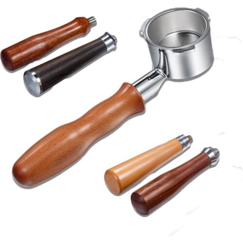 51mm Wood bottomless Portafilter for Filter Basket Replacement Homix,Geepas,Gypas,Sachi,Homelec,Donlim,Nikai Coffee machine