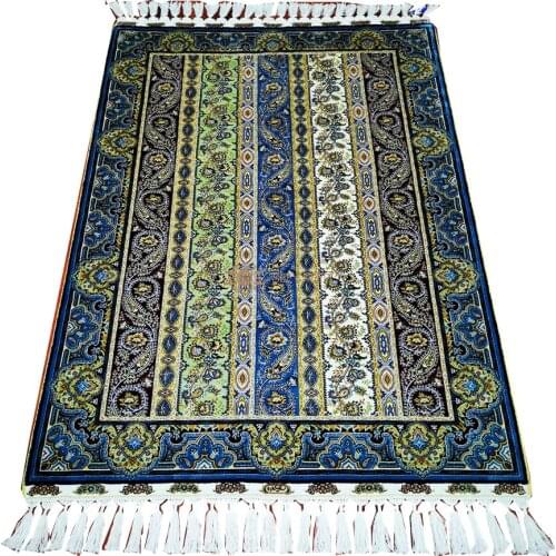 Seeykeep™ 3x4.5ft Silk Handknotted Exquisite Paisley Of Arabesque Motif Rug -FC3016036