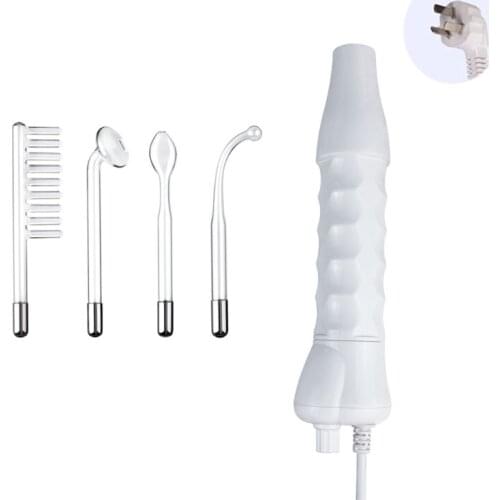 A0ND 4 In1 High Frequency Electrode Wand Electrotherapy Tube Acne Spot Remover Skin Care Beauty Device Facial Therapy Wand