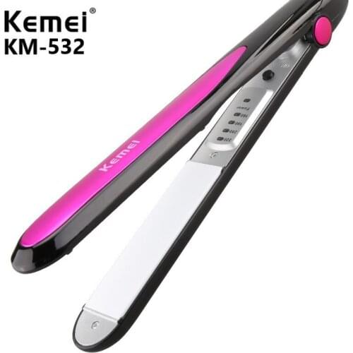 Hair straightener straightening Iron pranchas de cabelo curling irons styling tools curler professional ionic flat iron KM-532