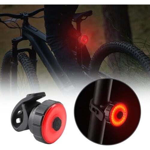 Bicycle Light LED Bike Intelligent Brake Sensing Taillight Waterproof USB Charging Flash Cycling Warning Lamp Bike Accessories