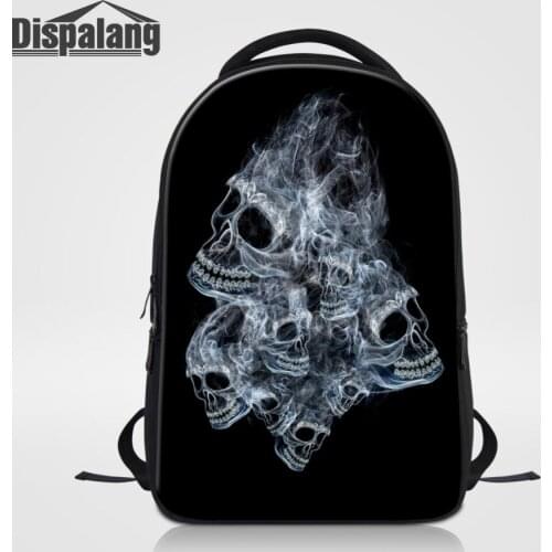 Dispalang Large Capacity Laptop Backpack Skull Printed School Bags For Teenagers Men Travel Bags Women Notebook Backpack Mochila