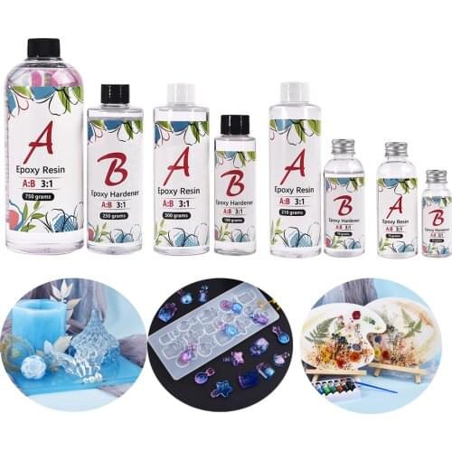 1:3 High Viscosity Room Temperature Curing Epoxy Resin AB Glue UV Epoxy Resin Mold Glue DIY Epoxy Resin Craft Jewelry Making