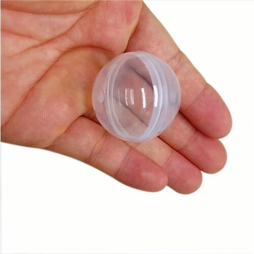100 pieces 32mm and 28*32mm empty transparent plastic capsules without toys for capsule toy candy vending machine