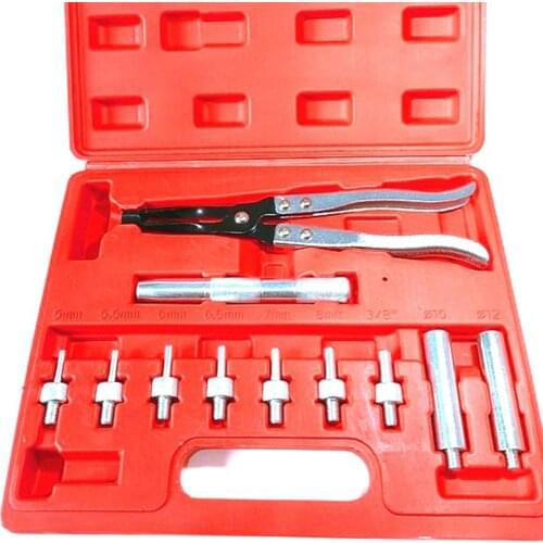 11Pcs Valve Oil Seal Removal Tools Set Auto Valve Extraction Pliers Valve Spring Pliers Tool Kit