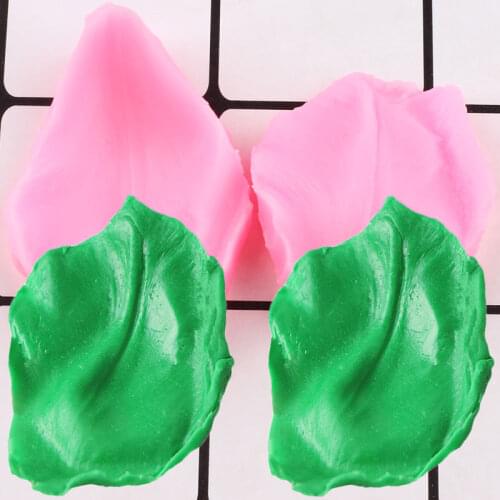 2Pcs Rose Flower Embossed Silicone Mold Wedding Fondant Chocolate Mould Kitchen Pastry Baking Candy Resin Molds