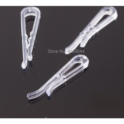200pcs 38mm Clear Durable Plastic Alligator Clips Shirts Buckles Folding Ties Socks Pants Holder Garments Accessories