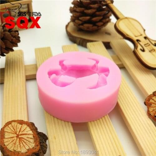 2016 latest crab shape silicone mold chocolate fudge cake decoration Soap baking LH26