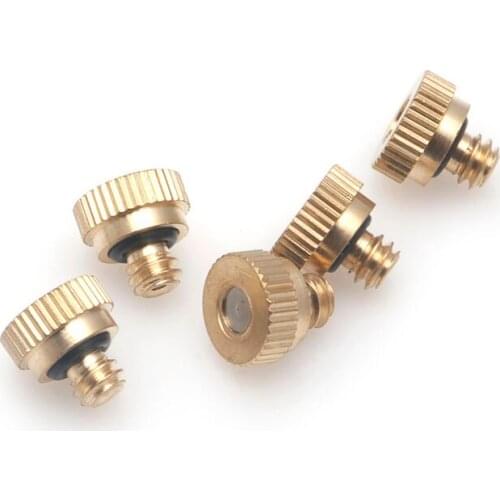 5pcs 1-section Brass Misting Nozzles for Cooling System 0.006" (0.15mm) 10/24-Y102