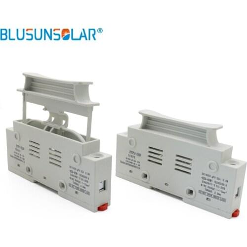 5PCS High Voltage Solar Fuse Holder 1500V DC Wire Fusible 10X85 GPV For Solar Pv System Protection Solar