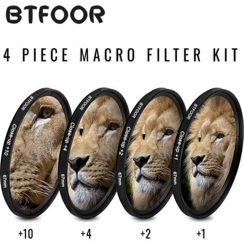 BTFOOR Macro Close Up Filter 49 52 55 58 67 72 77 82 Mm for Camera Canon Lens Eos M50 6d 600d Nikon D3200 D3500 D5600 Sony A6000