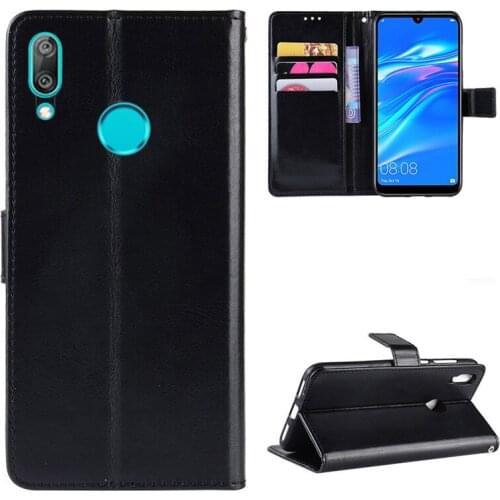 For Huawei Y7 2019 Case Luxury Leather Flip Wallet Phone Case For Huawei Y7 Prime 2019 Case Stand Function Card Holder