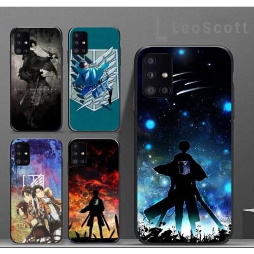 Ackerman Attack on Titan anime Phone Case For Samsung A40 A31 A50 A51 A71 A20E A20S S8 S9 S10 S20 Plus note 20 ultra