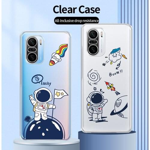 For Xiaomi Redmi K40 Case Transparent Case For Redmi K40 Pro Fashion Cute Cover For Redmi K40 Clear Protective Phone Shell Coque