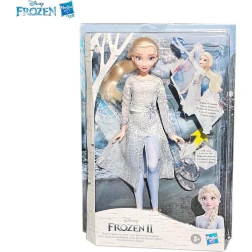 Hasbro Elsa Magic Princess Sound Light Figurine Anime Dolls E8569 Frozen 2 Action Figure Model Toy Kids Gift