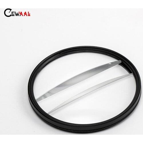Camera Filter Photography Foreground Virtual Filter Double Half Moon Blur Lens 77mm Polarizing Filter for Canon Nikon Sony
