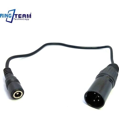 100CM Female DC 5.5*2.5 mm to 4 Pin XLR Male Connector Power Cables for Video Camera Camcorder